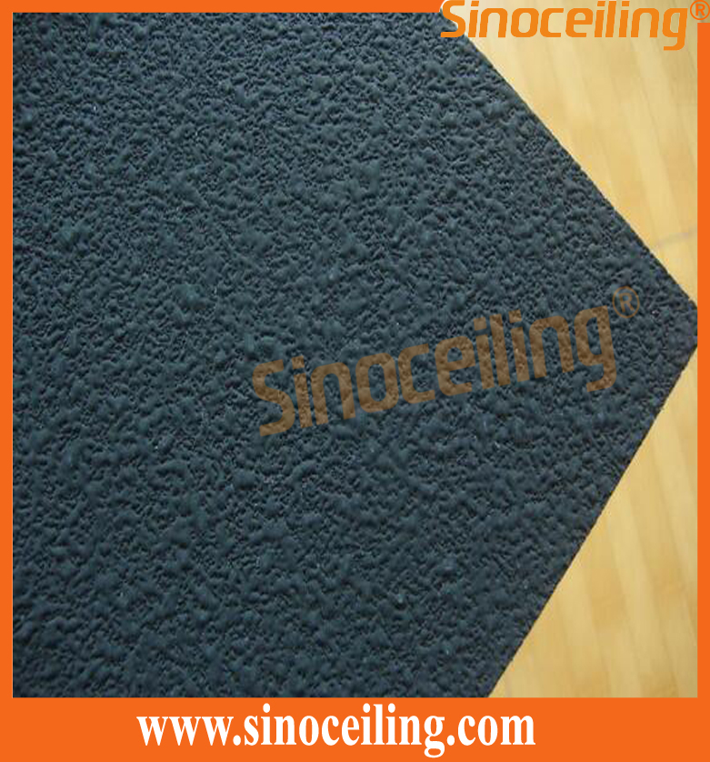 mineral fiber tile black color coating