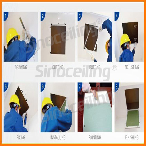 installation of access ceiling panel
