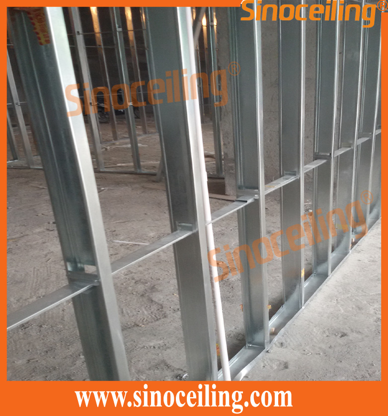 installation of drywall steel profile