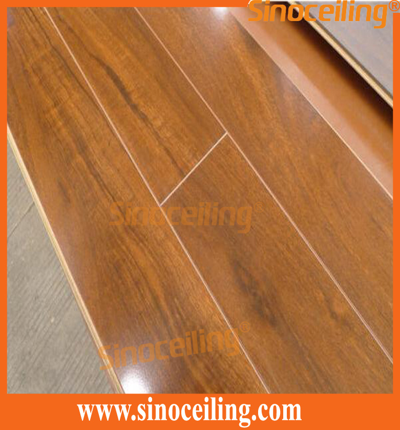 high glossy surface laminated floor